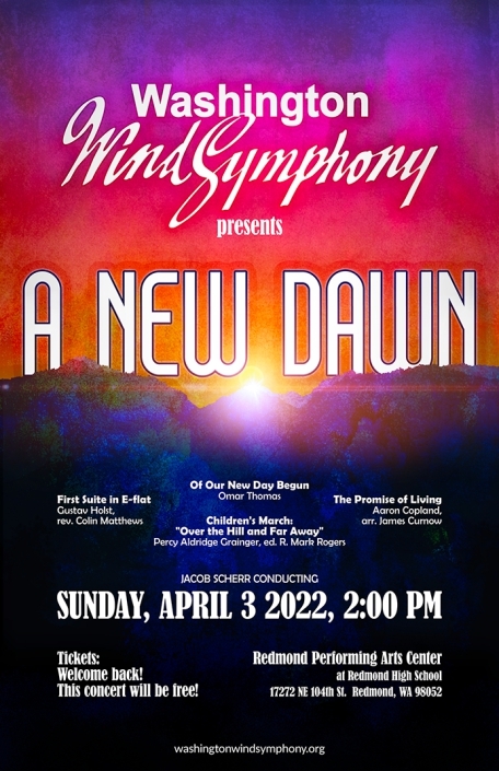 Poster for concert "A New Dawn"
